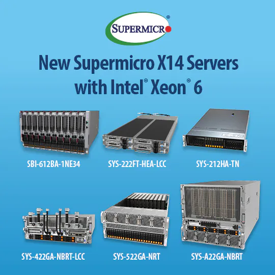 Supermicro X14 servers